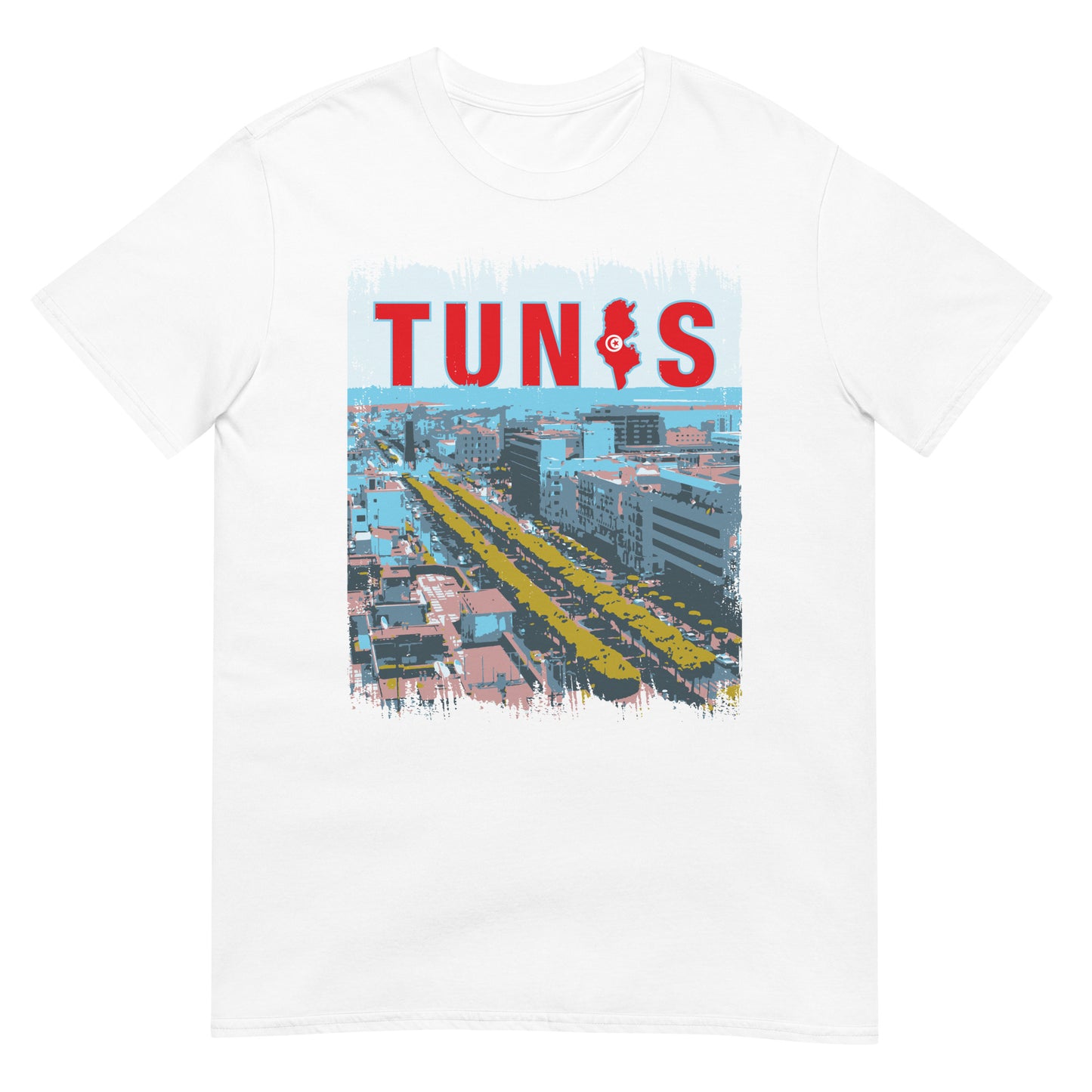 Tunesische Stadt - Tunis Avenue Habib Bourguiba Unisex T-Shirt