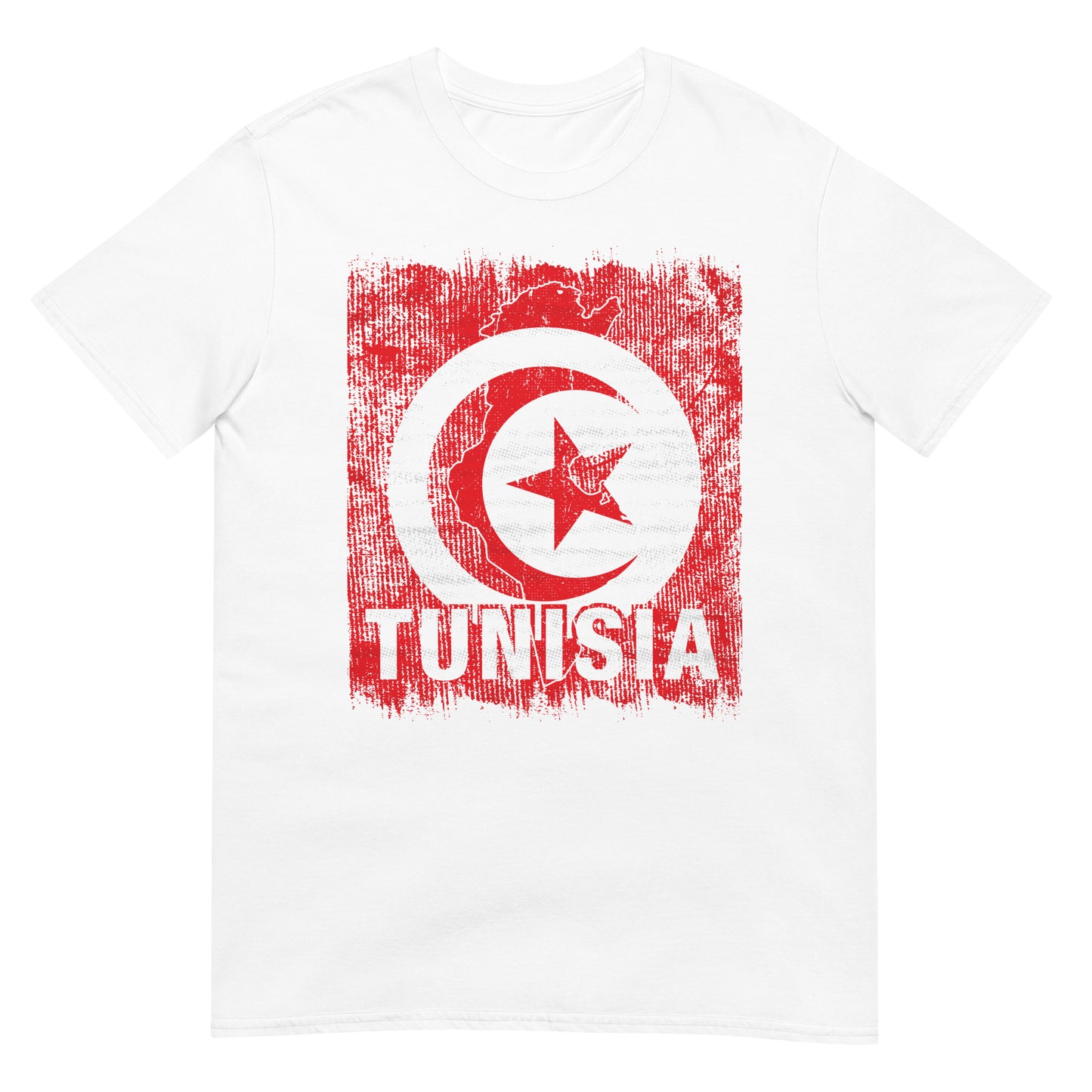 Drapeau et carte de la Tunisie T-shirt unisexe