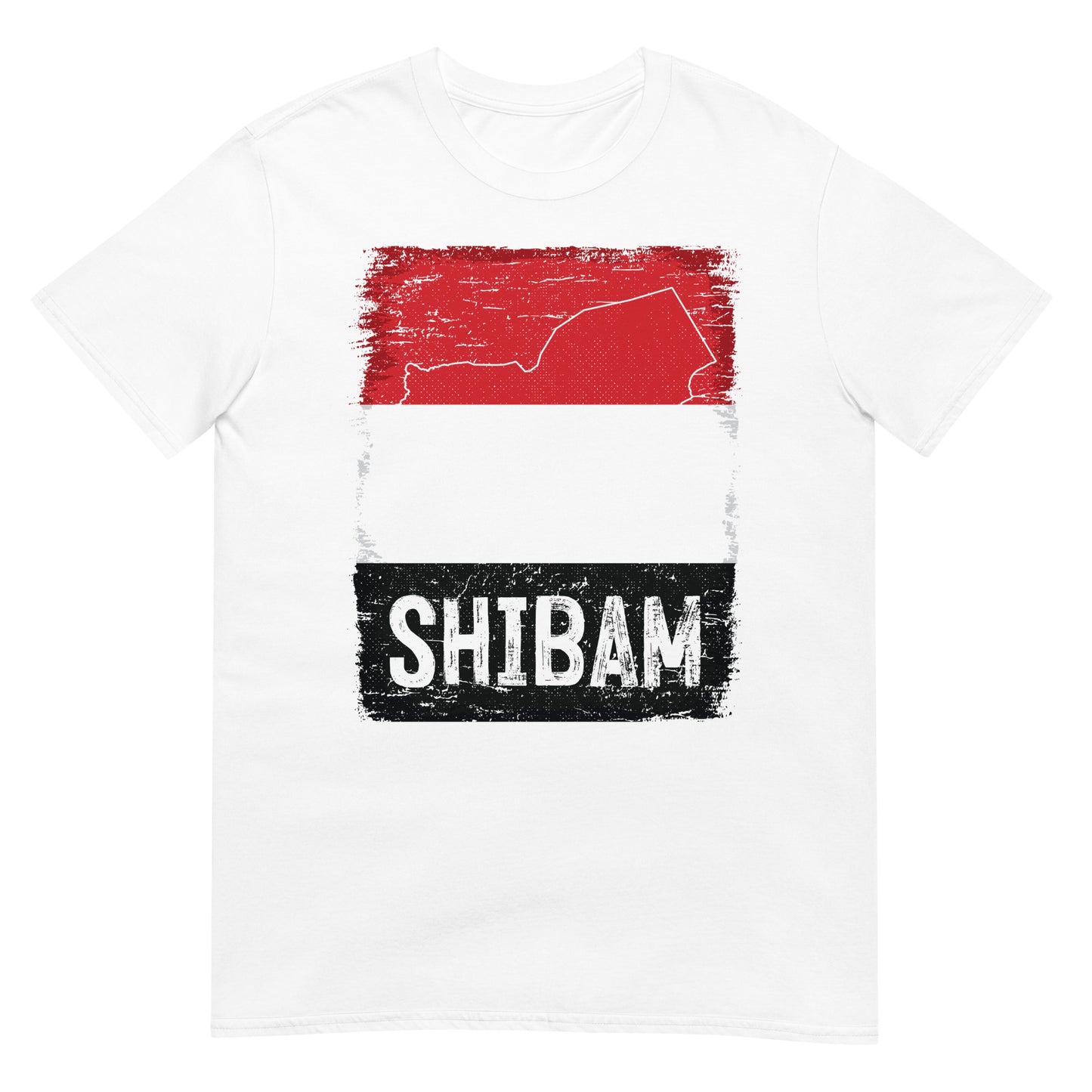 Drapeau et ville du Yémen - Shibam T-shirt unisexe