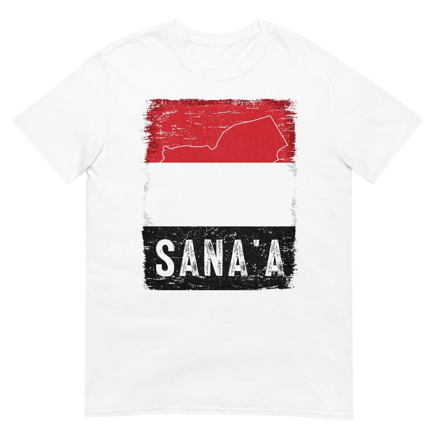 Drapeau et ville du Yémen - Sanaa T-shirt unisexe