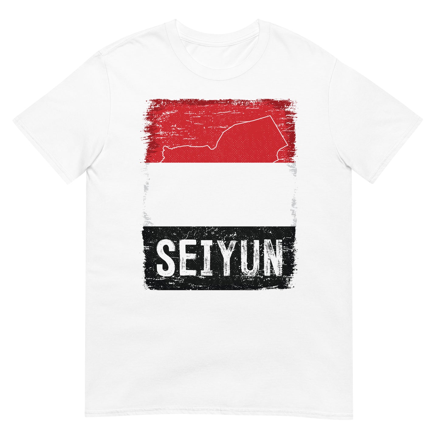 Drapeau et ville du Yémen - Seiyun T-shirt unisexe