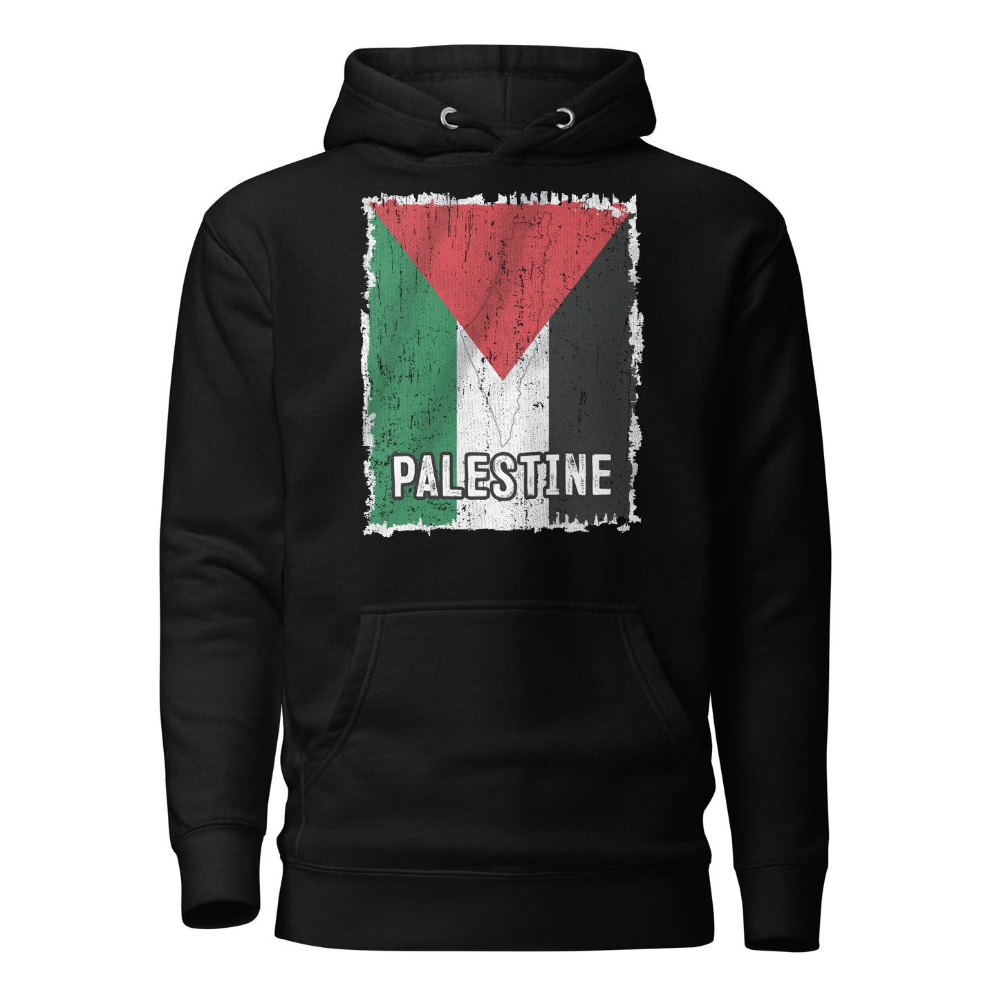 Sweat à capuche unisexe drapeau palestinien