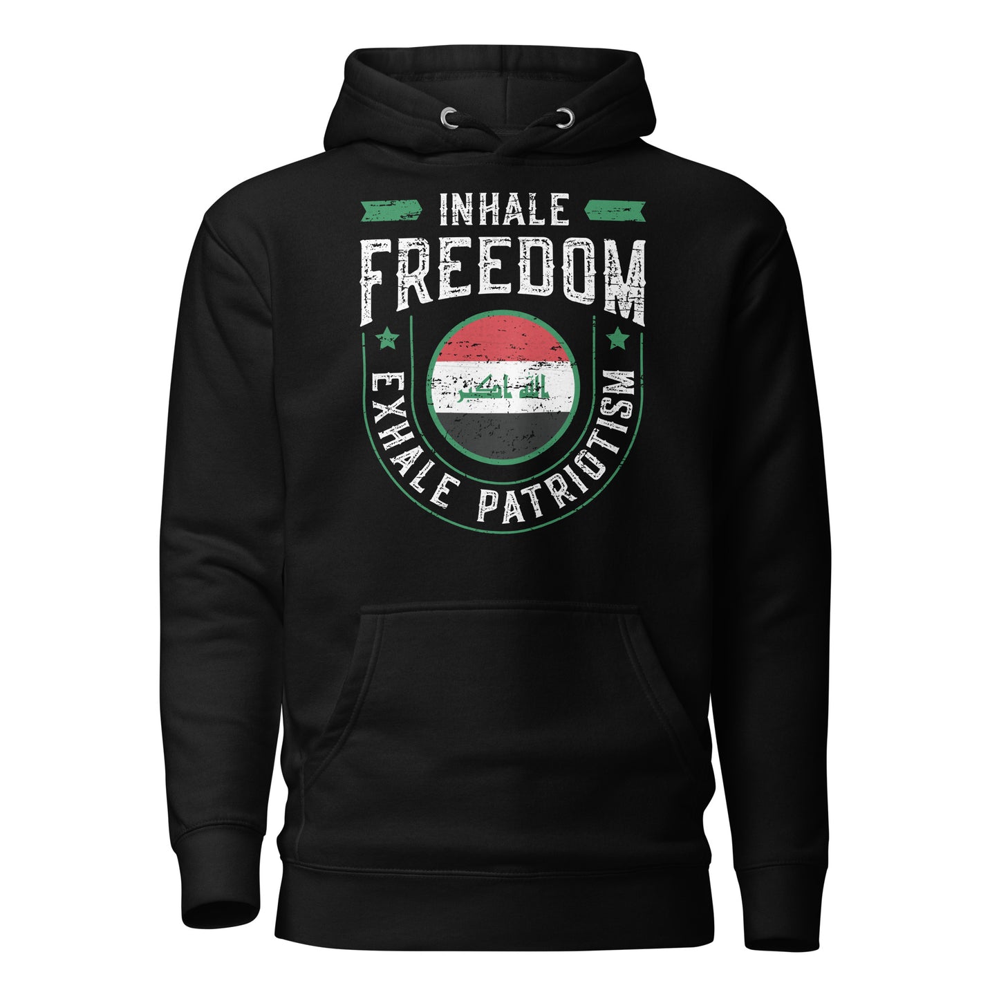 Inhale Freedom Exhale Patriotism - Irak Unisex Hoodie