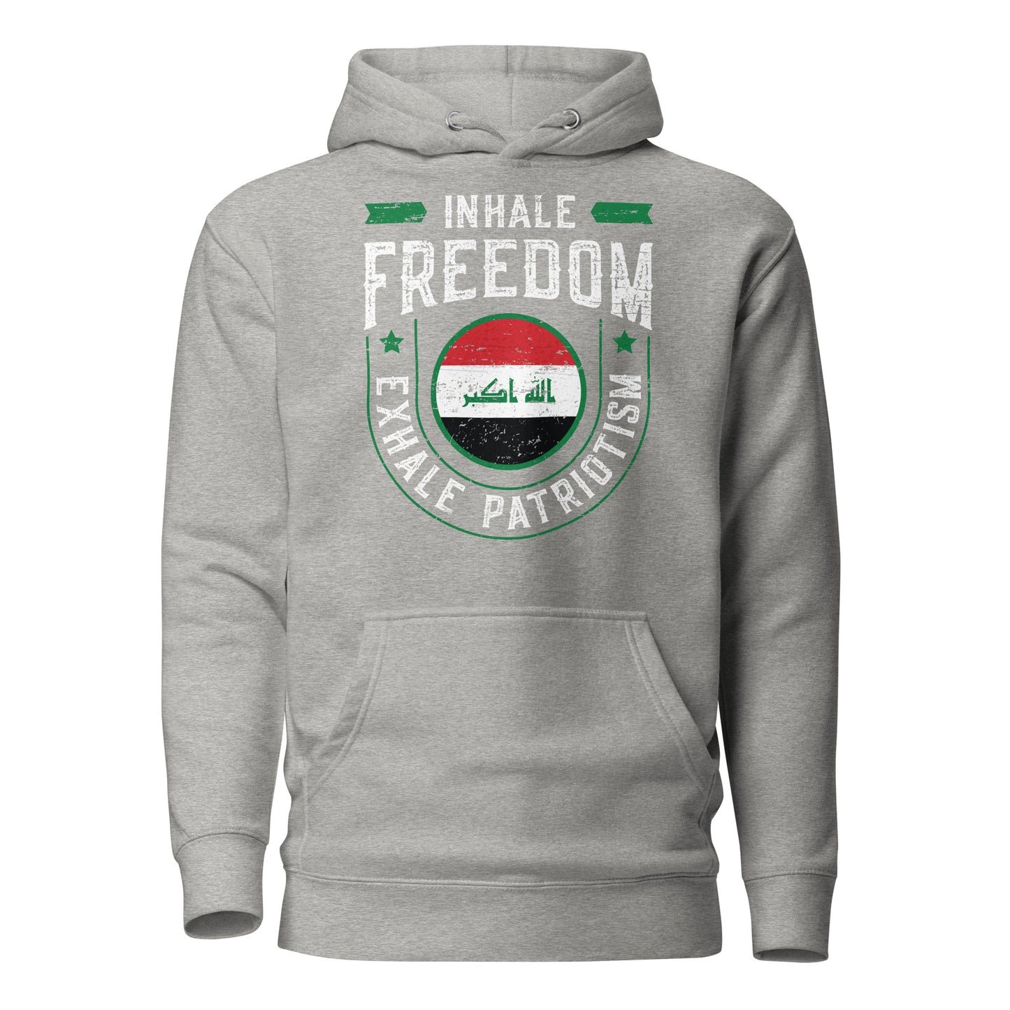 Inhale Freedom Exhale Patriotism - Irak Unisex Hoodie