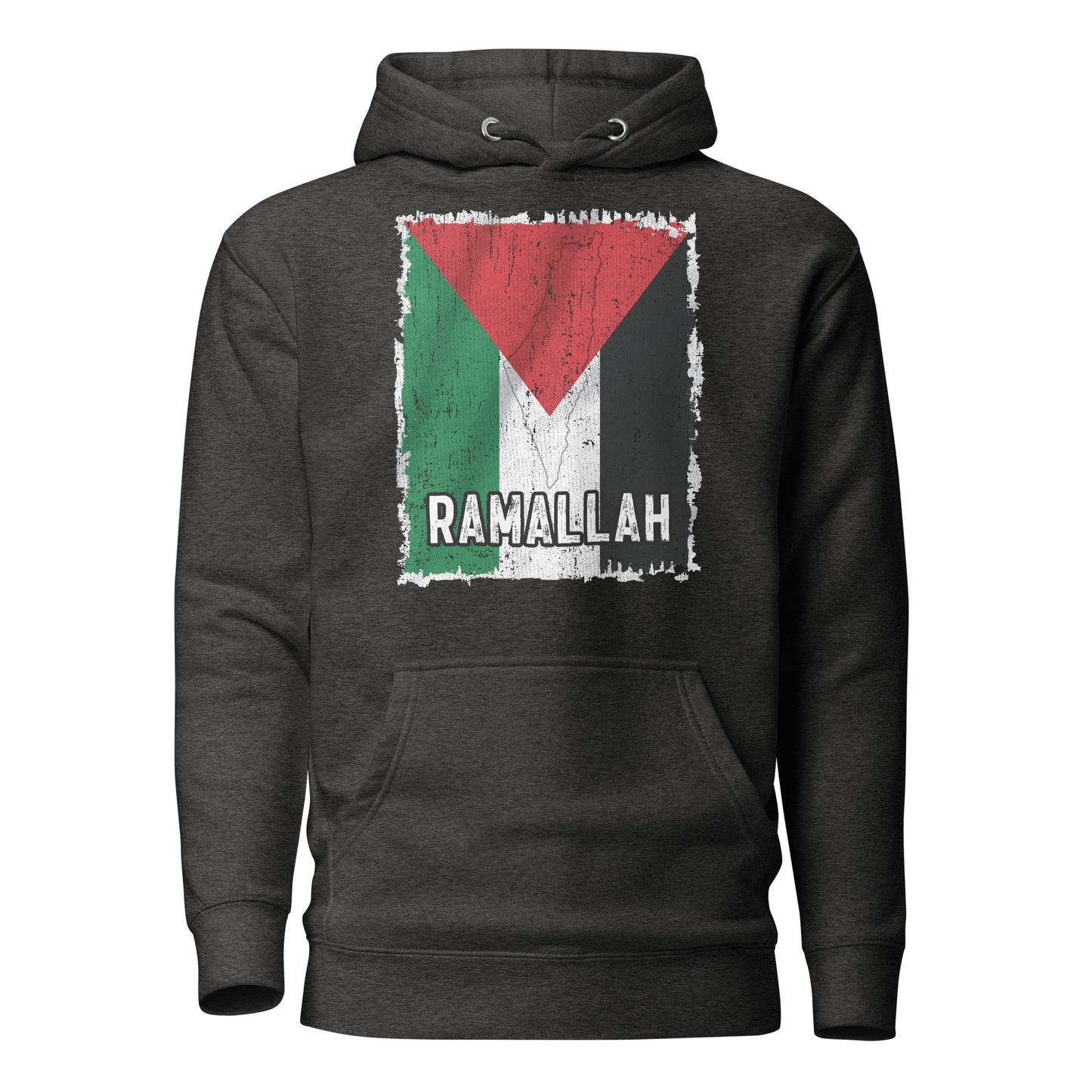 Drapeau et ville de Palestine - Sweat à capuche unisexe Ramallah