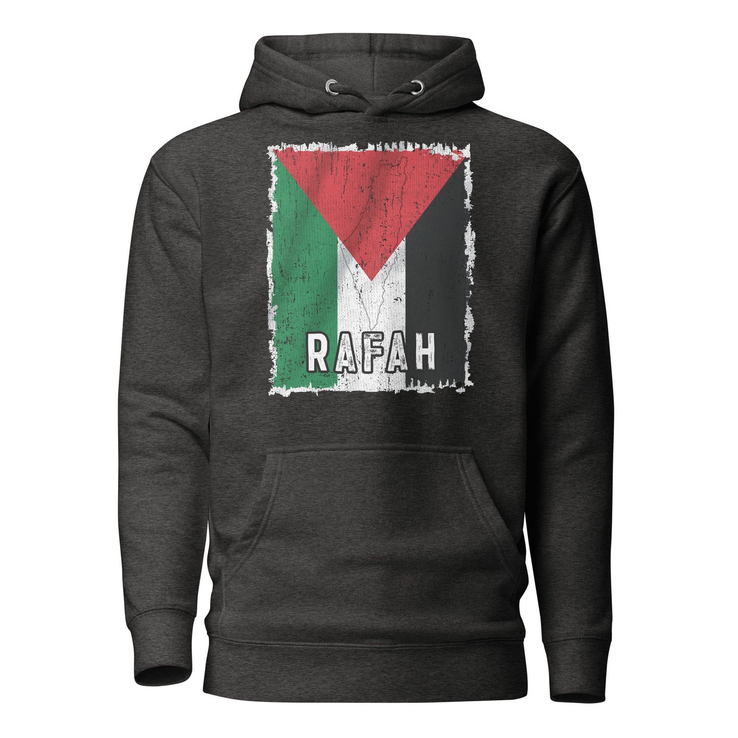 Drapeau et ville de Palestine - Sweat à capuche unisexe Rafah