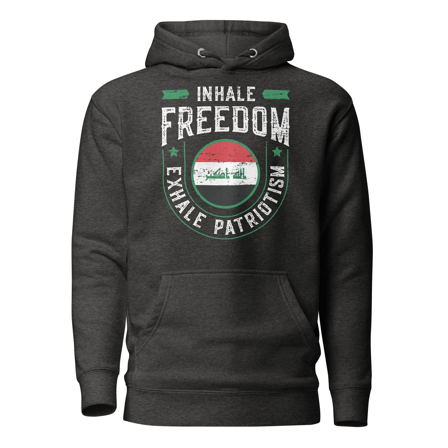 Inhale Freedom Exhale Patriotism - Irak Unisex Hoodie