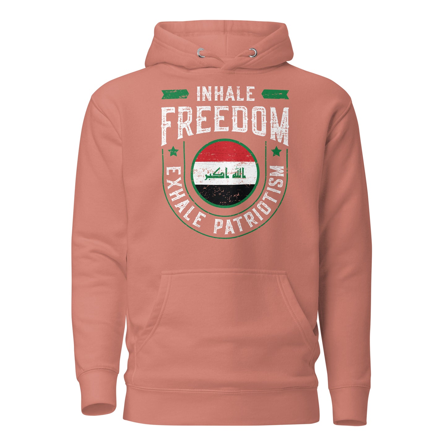 Inhale Freedom Exhale Patriotism - Iraq Unisex Hoodie