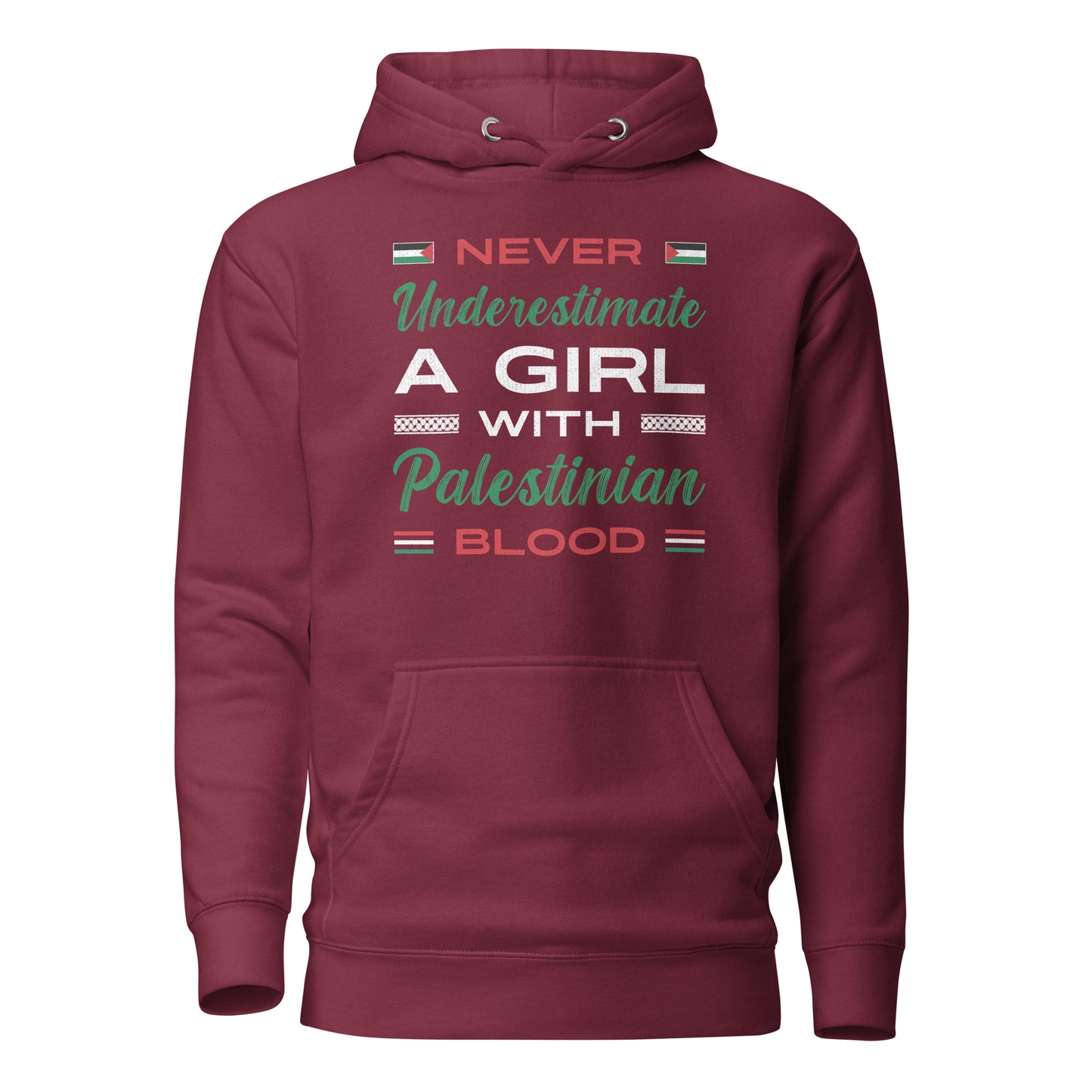 Palestinian Blooded Girl Quote Unisex Hoodie