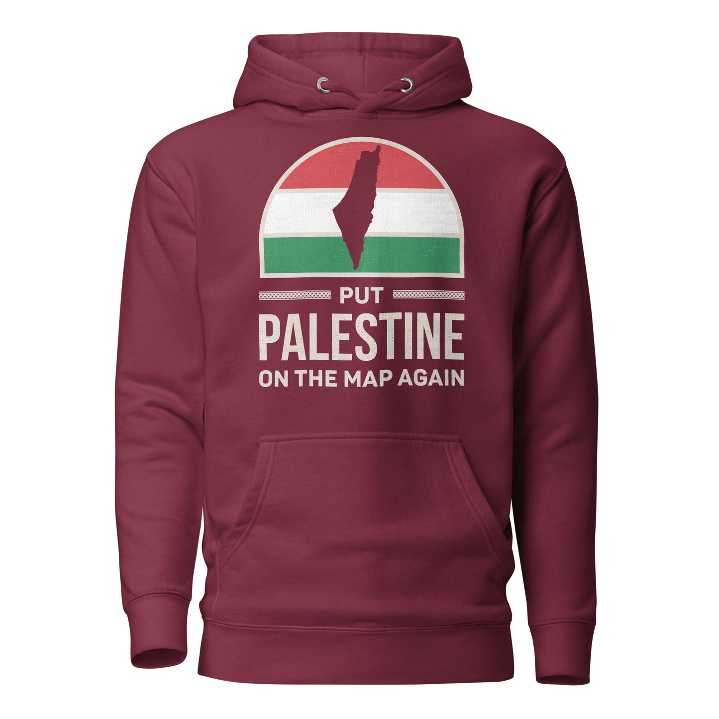 Put Palestine On The Map Again - Unisex Hoodie