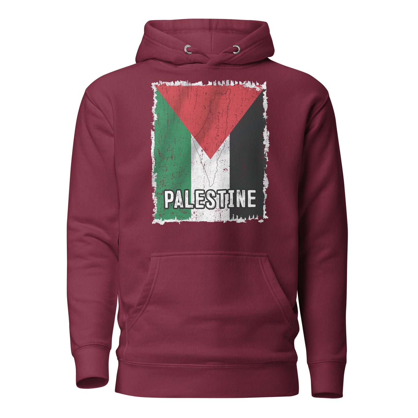 Sweat à capuche unisexe drapeau palestinien