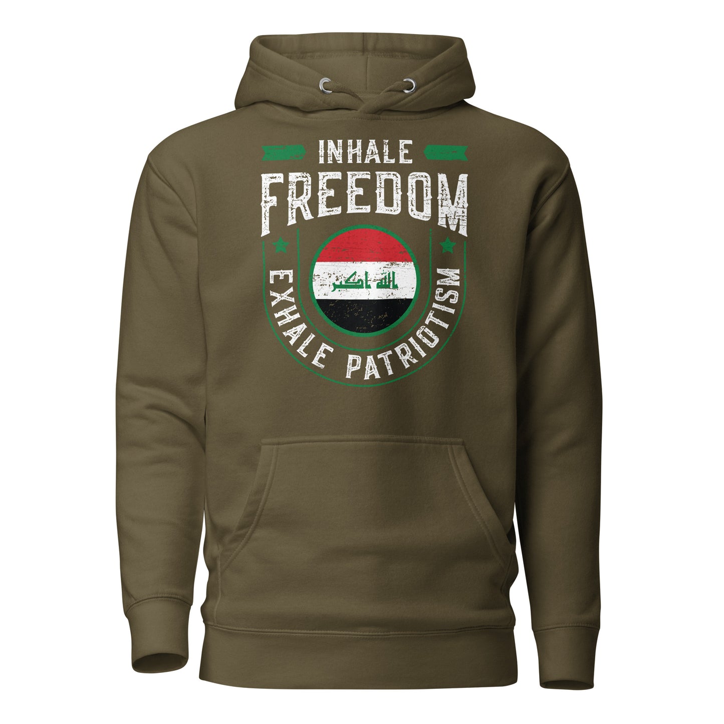 Inhale Freedom Exhale Patriotism - Iraq Unisex Hoodie