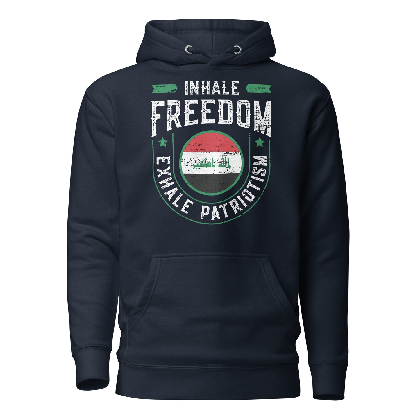 Inhale Freedom Exhale Patriotism - Iraq Unisex Hoodie