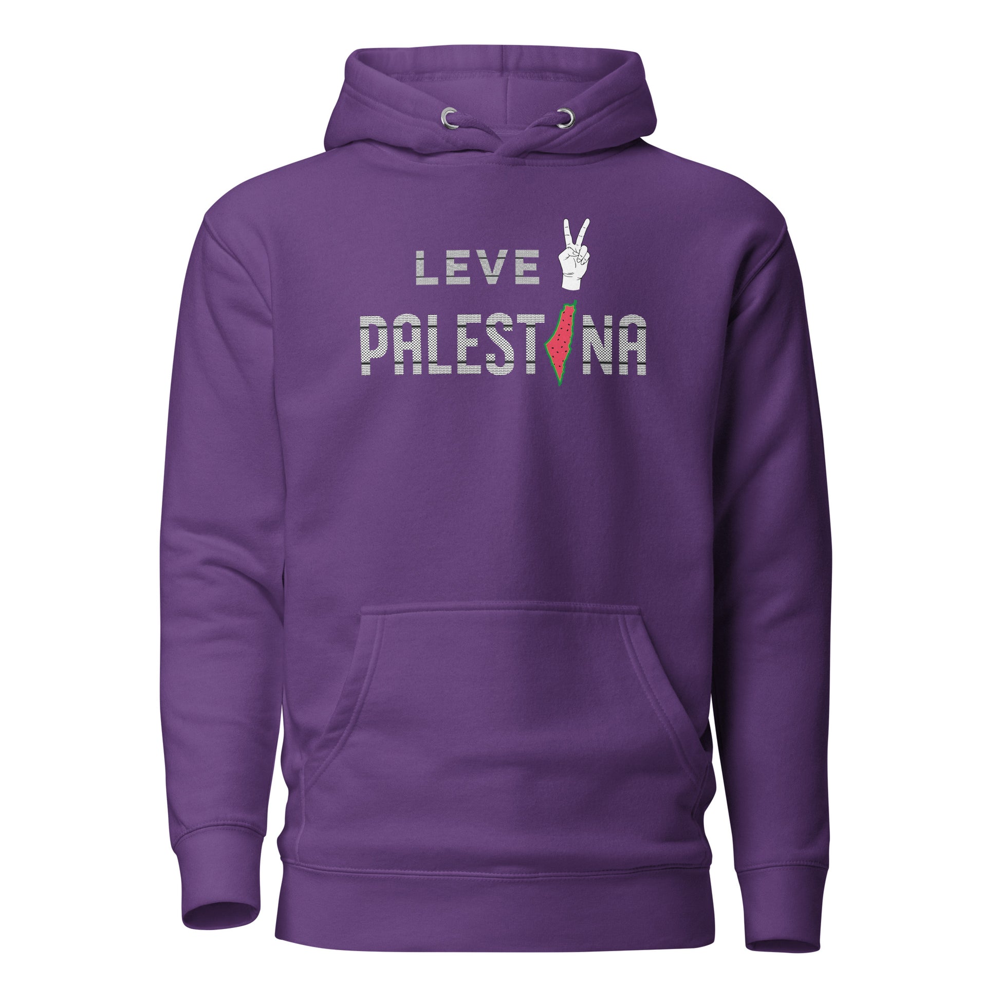 Leve Palestina - Kufiya Unisex Hoodie Purple