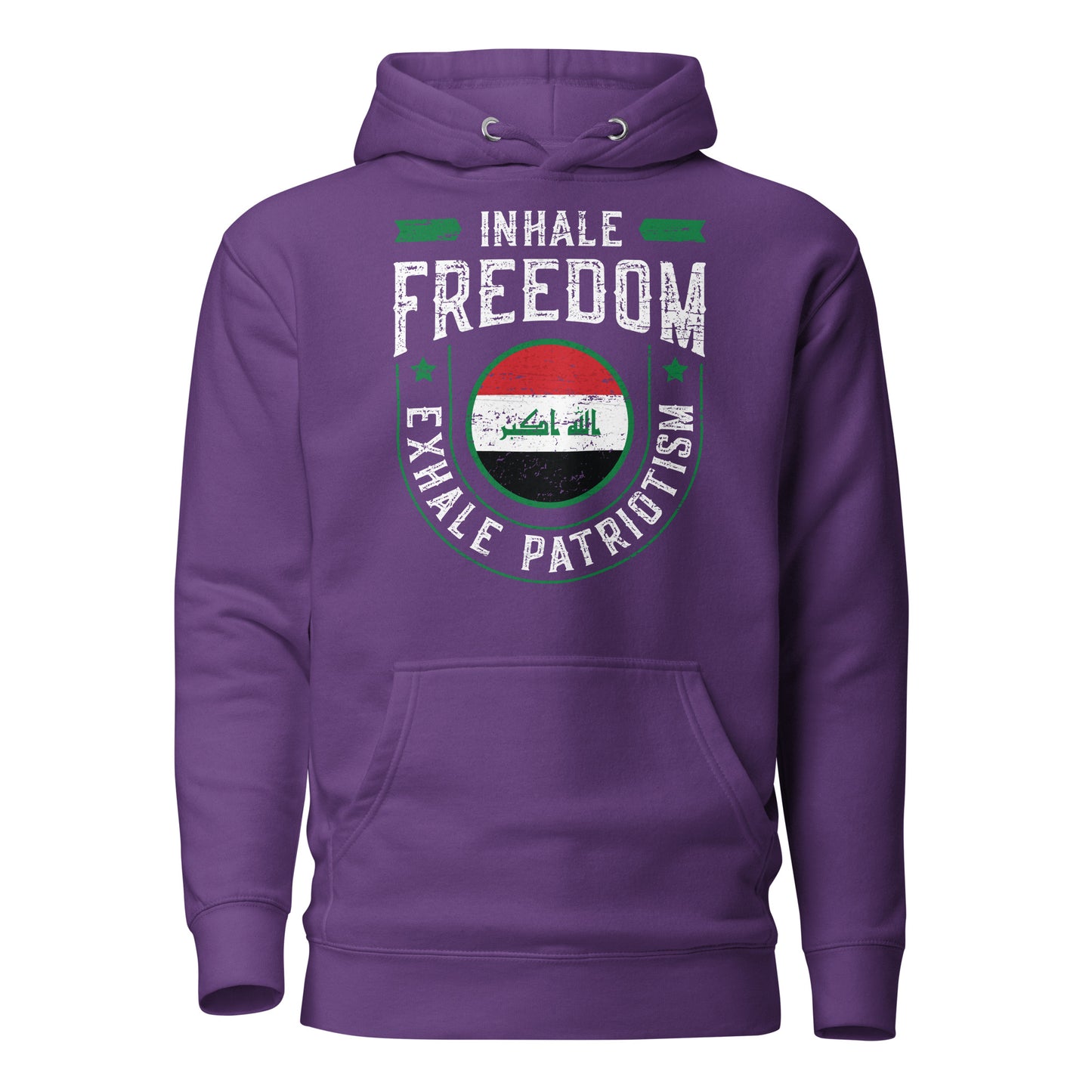 Inhale Freedom Exhale Patriotism - Irak Unisex Hoodie