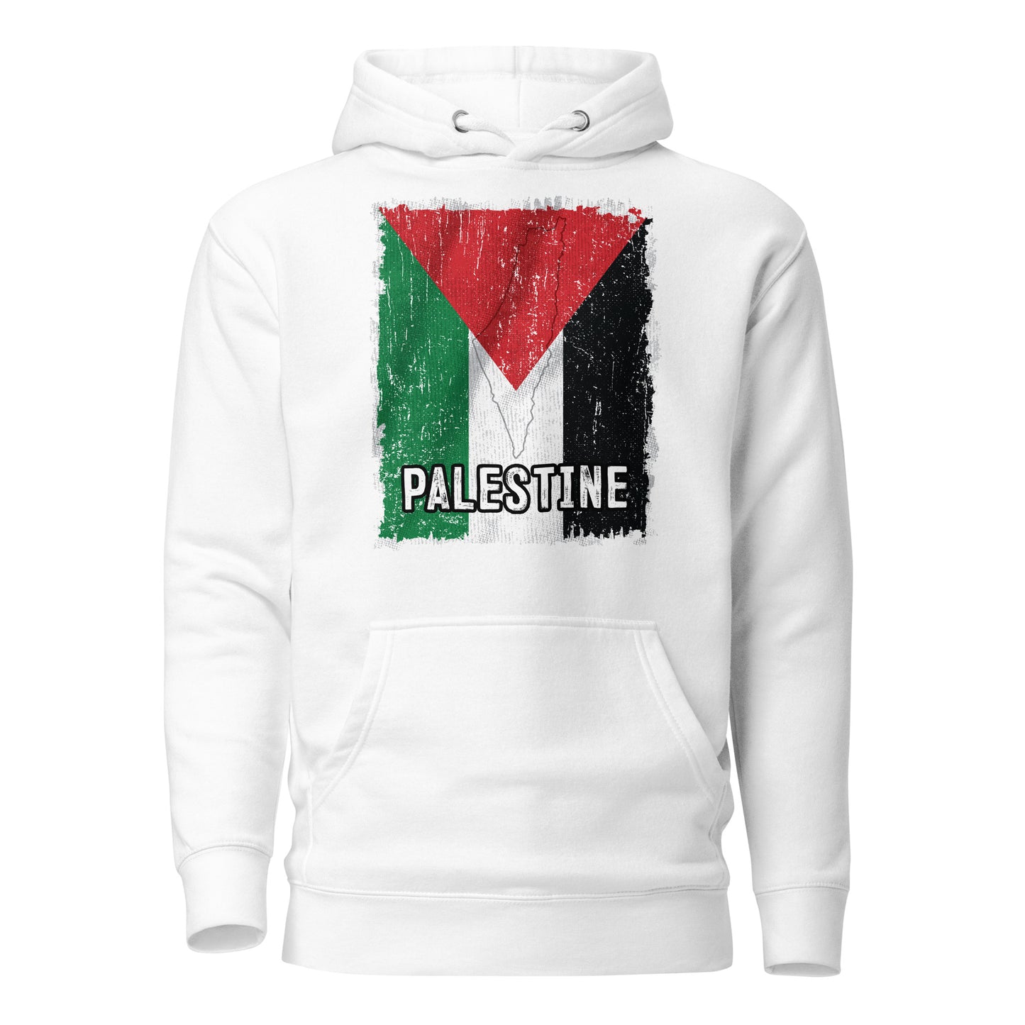 Sweat à capuche unisexe drapeau palestinien